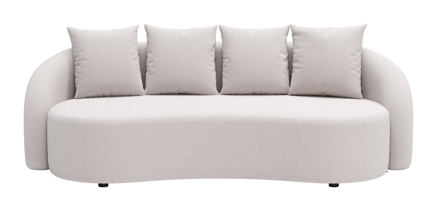 Sunny Isles Sofa Beige - Elegant & Cozy Sofa with a Soft Beige Upholstery for a Timeless, Contemporary Look