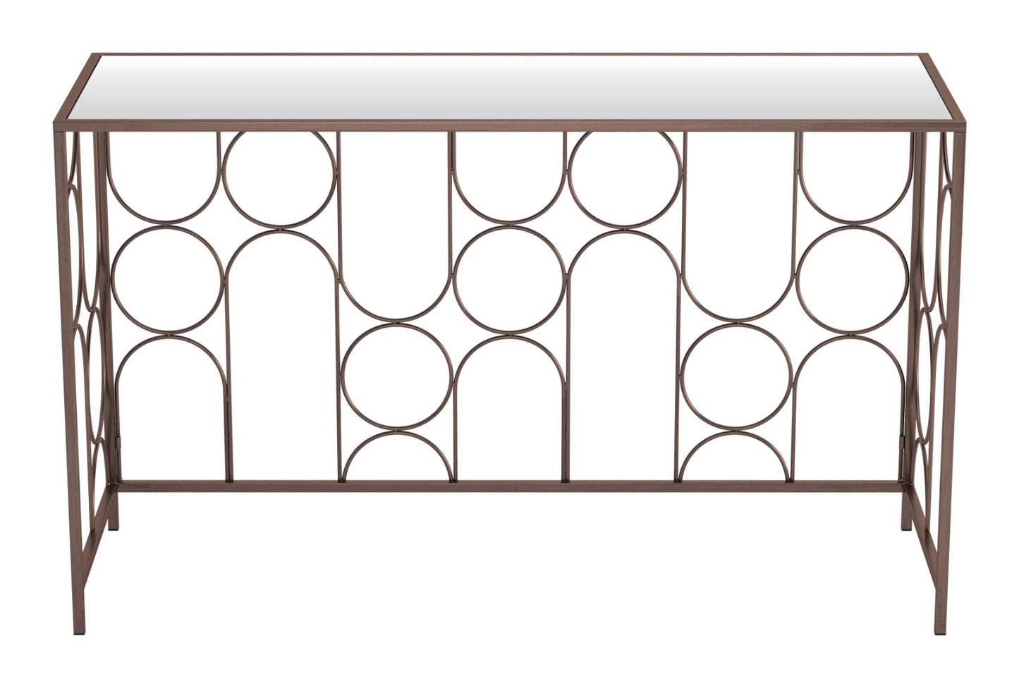 Convale Console Table - Bronze Elegant and Modern Console Table for Contemporary Living Spaces and Entryways