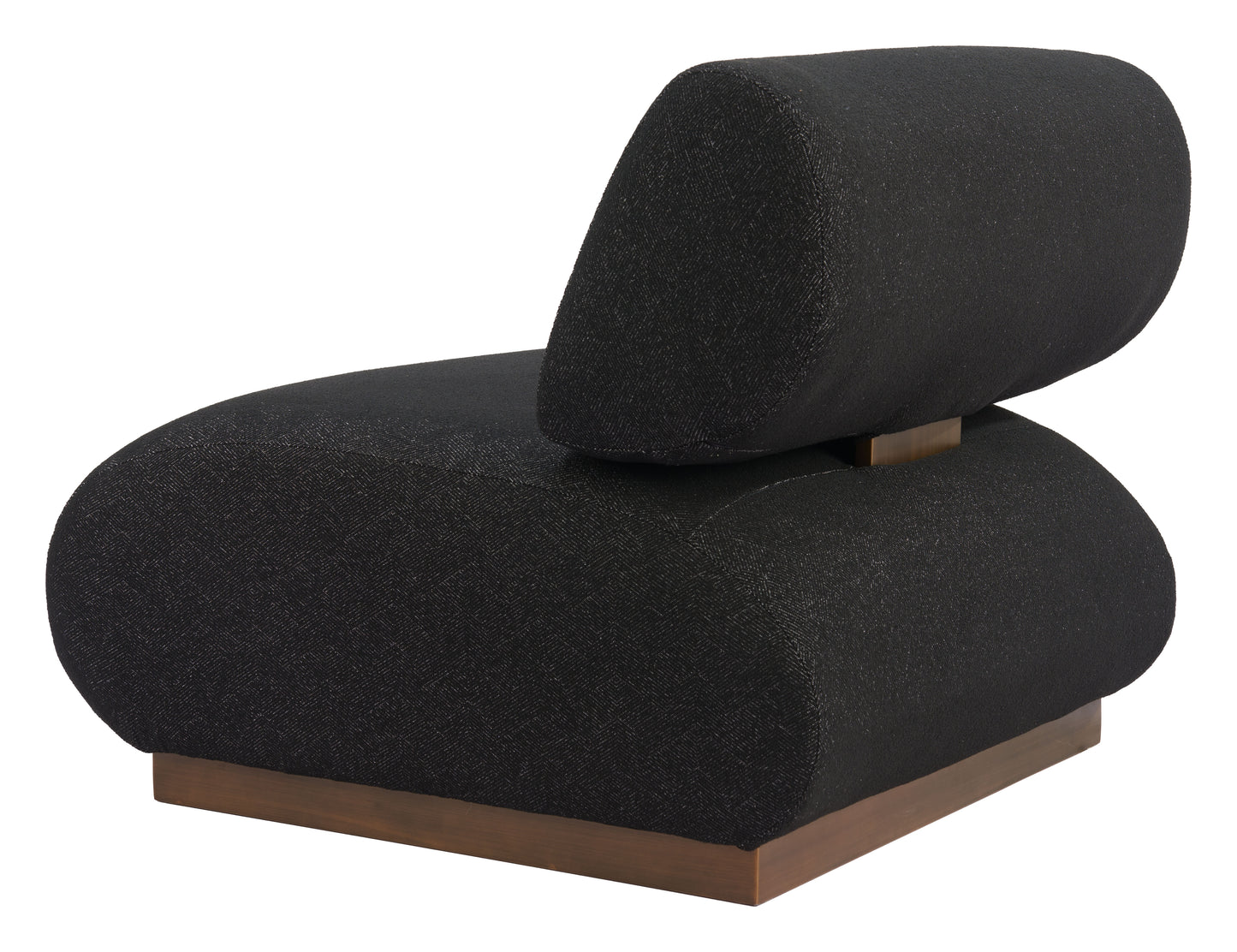 Barsa Accent Chair - Black Sleek and Modern Upholstered Chair for Contemporary Living Spaces