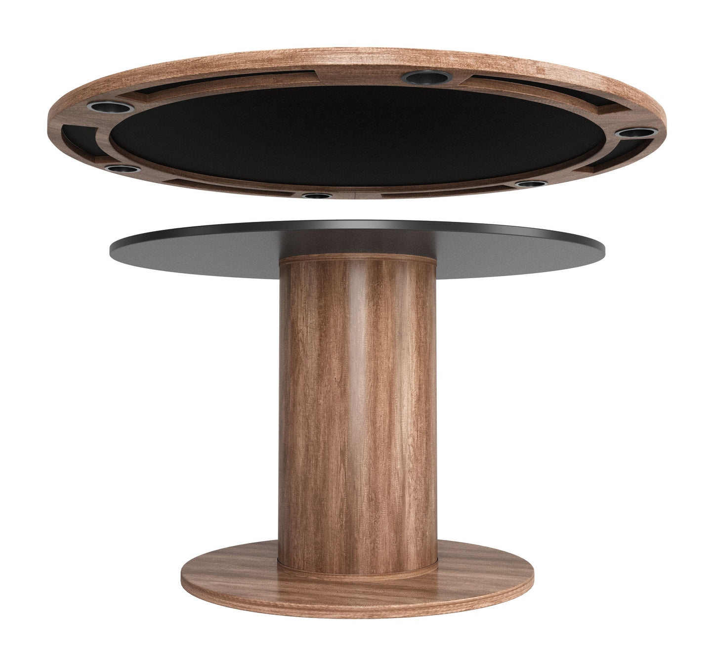 Vault 2-in-1 Table Brown Dining and Games Table - Multi-functional Dining and Game Table with a Rich Brown Finish for Versatile Entertainment