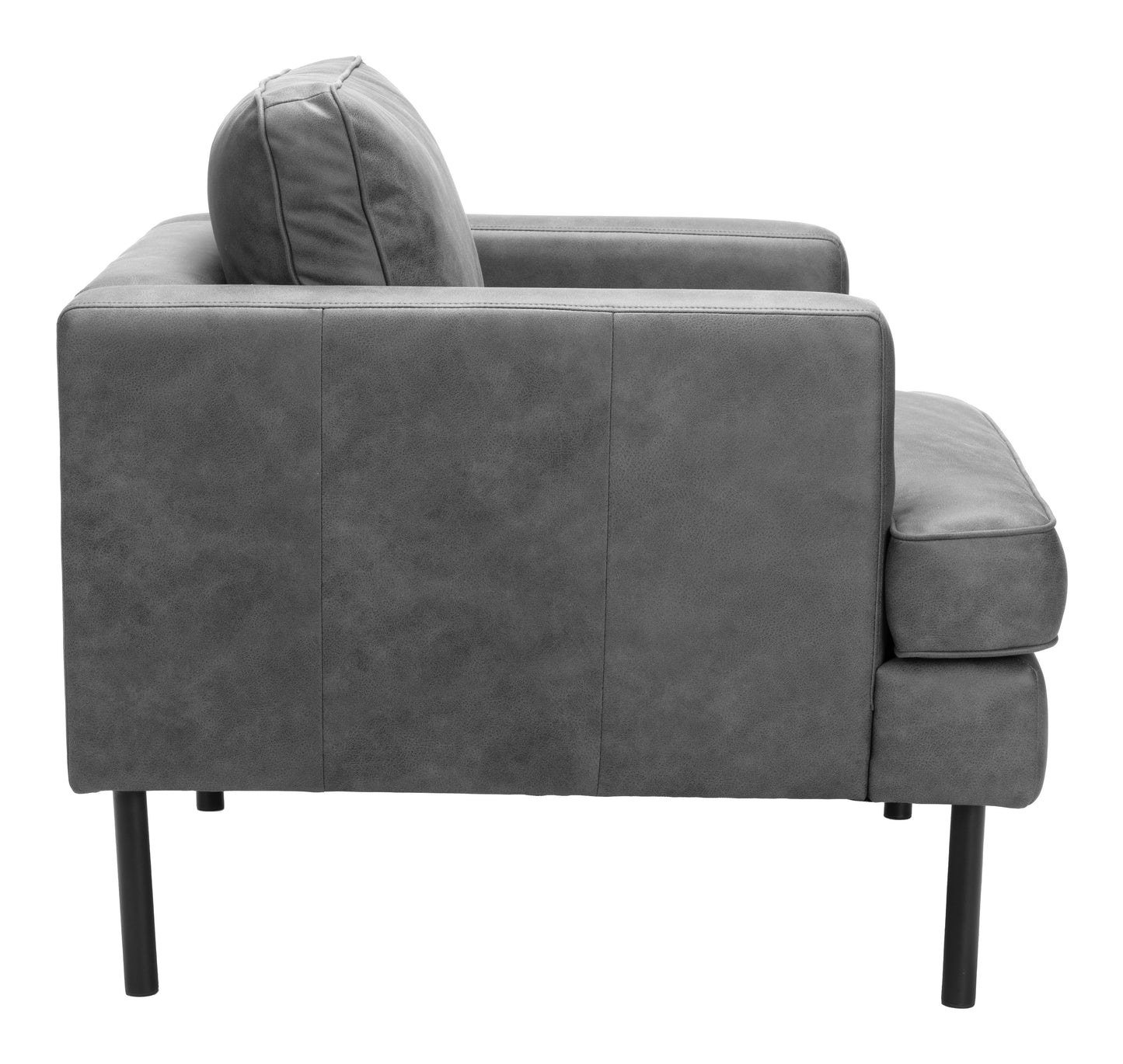 Decade Armchair - Vintage Gray Stylish and Comfortable Upholstered Armchair for Classic and Contemporary Living Spaces