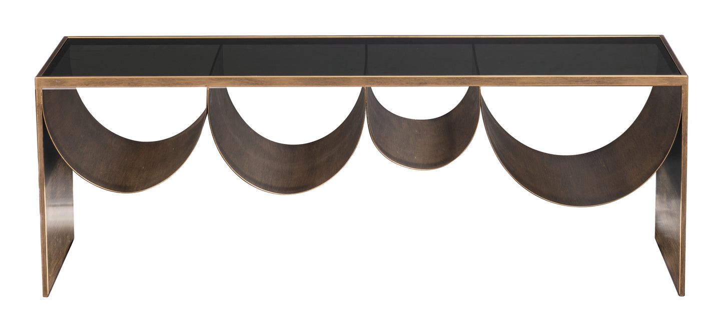 Reed Coffee Table - Brass & Black Sleek and Elegant Coffee Table for Contemporary Living Rooms