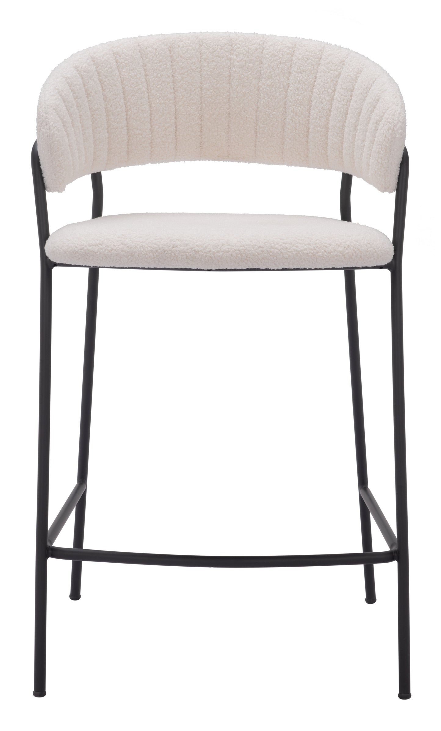 Josephine Counter Stool Set of 2 - Elegant Cream Design for Chic Kitchens and Dining Spaces
