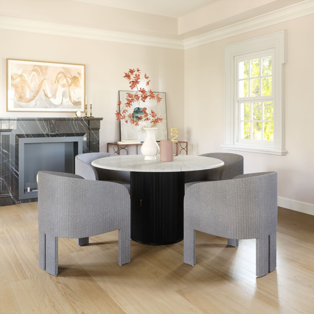 Hull Accent Chair - Slate Gray Modern Upholstered Chair for Sophisticated Living Rooms