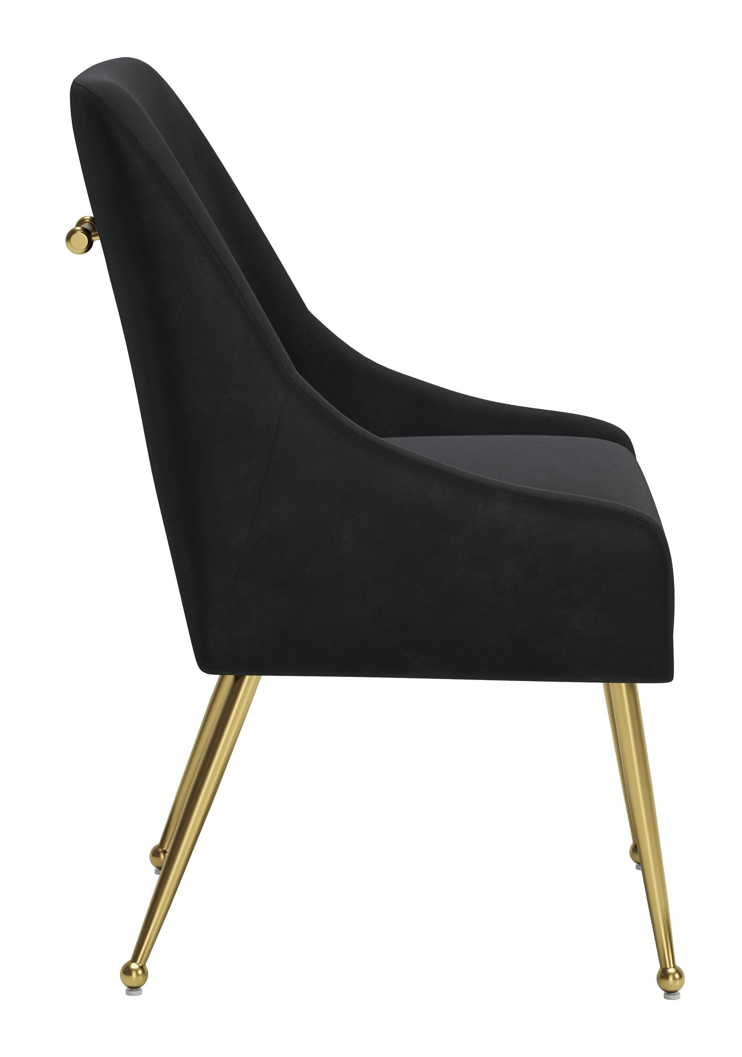 Maxine Dining Chair - Stylish Black & Gold Design for Elegant Dining Rooms and Contemporary Spaces