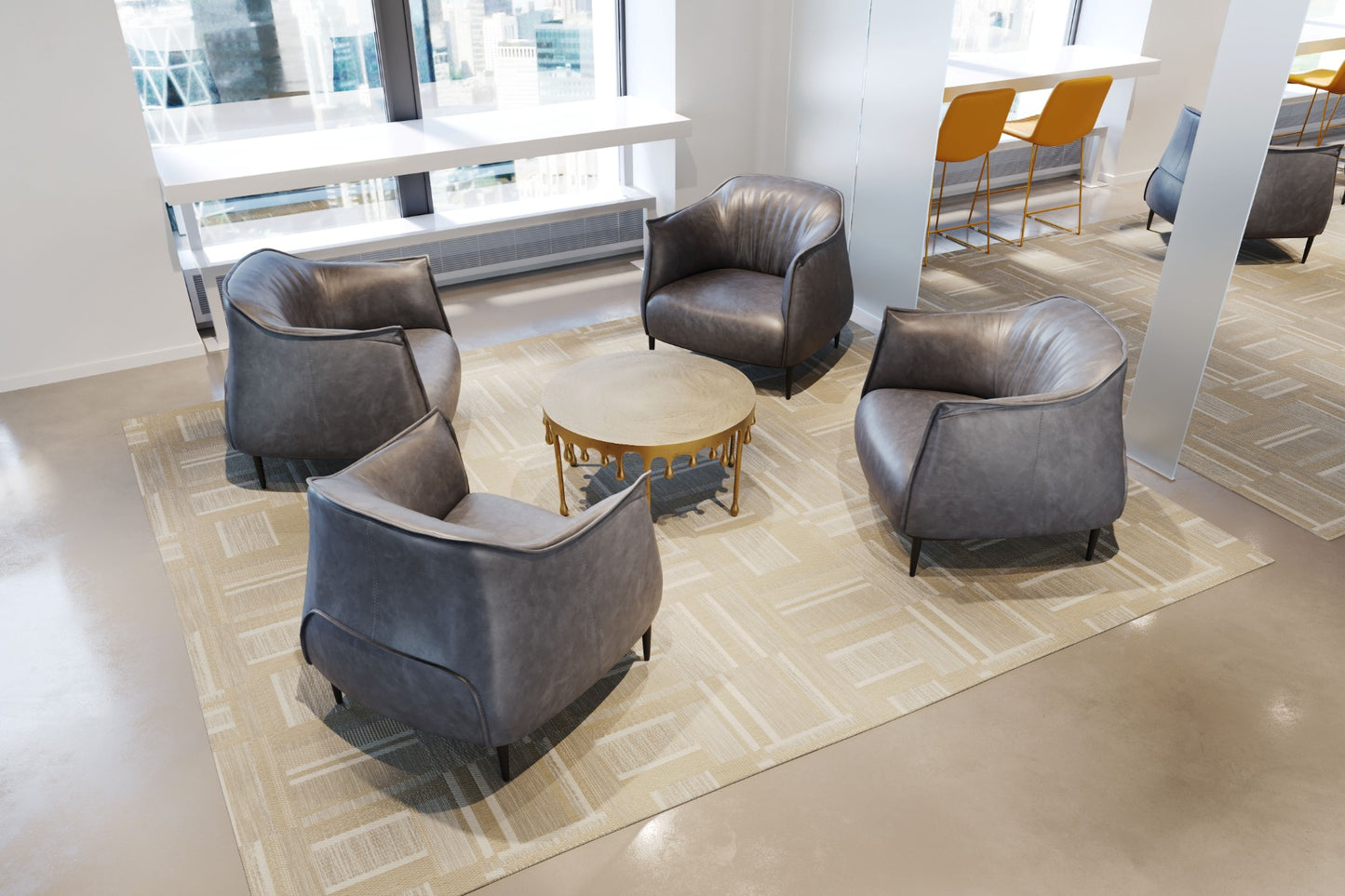 Julian Accent Chair - Gray Stylish and Comfortable Upholstered Chair for Modern Living Spaces