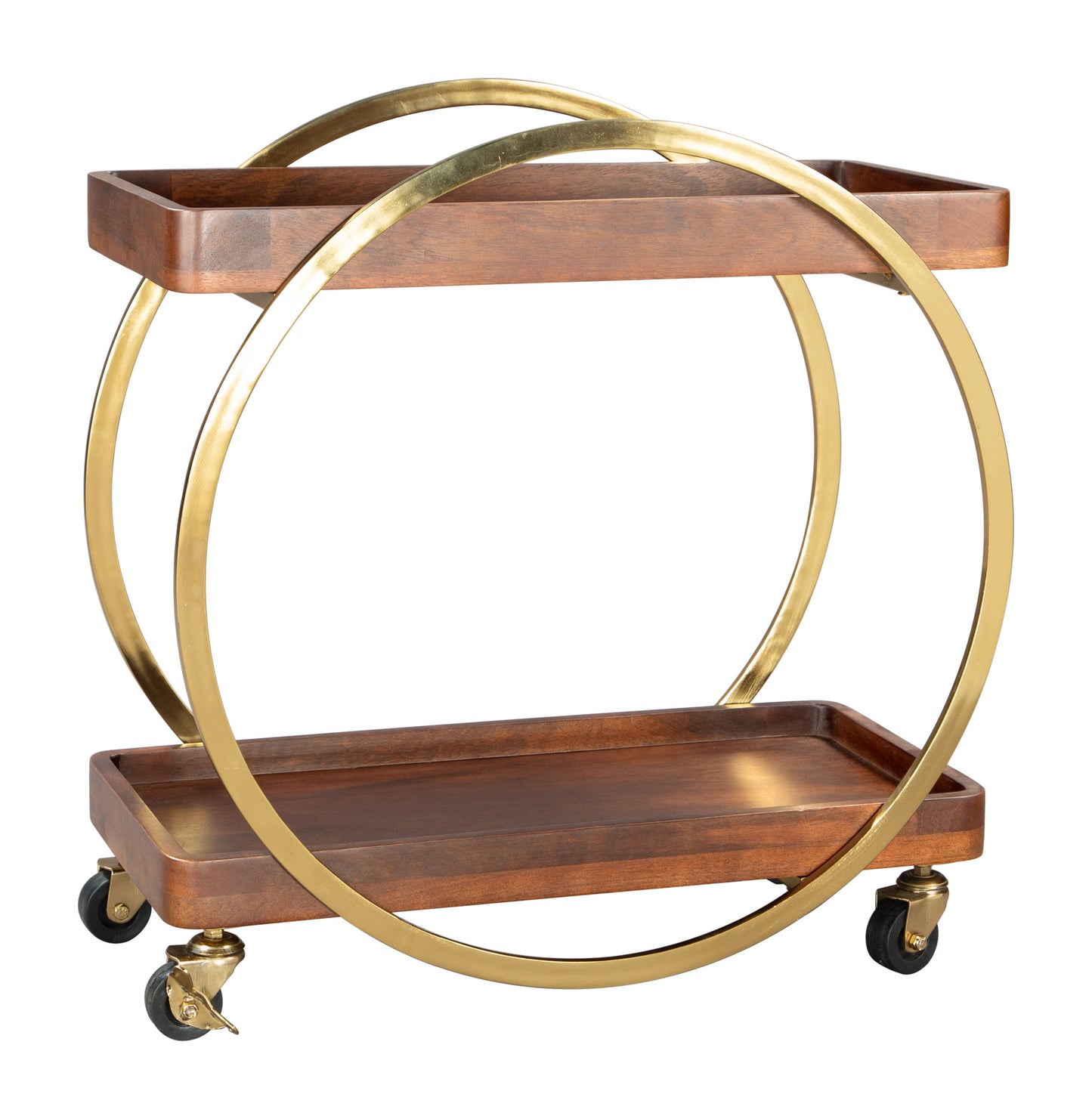 Arenas Bar Cart - Stylish Brown Design for Entertaining and Home Decor