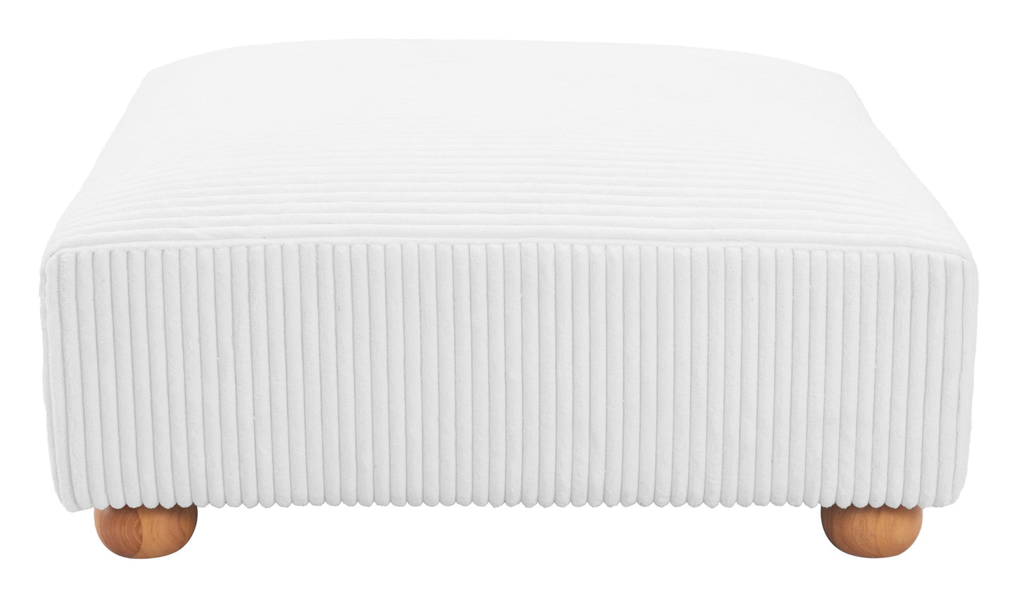 Tayte Ottoman White β Elegant and Versatile White Ottoman for Modern Home DΓ©cor