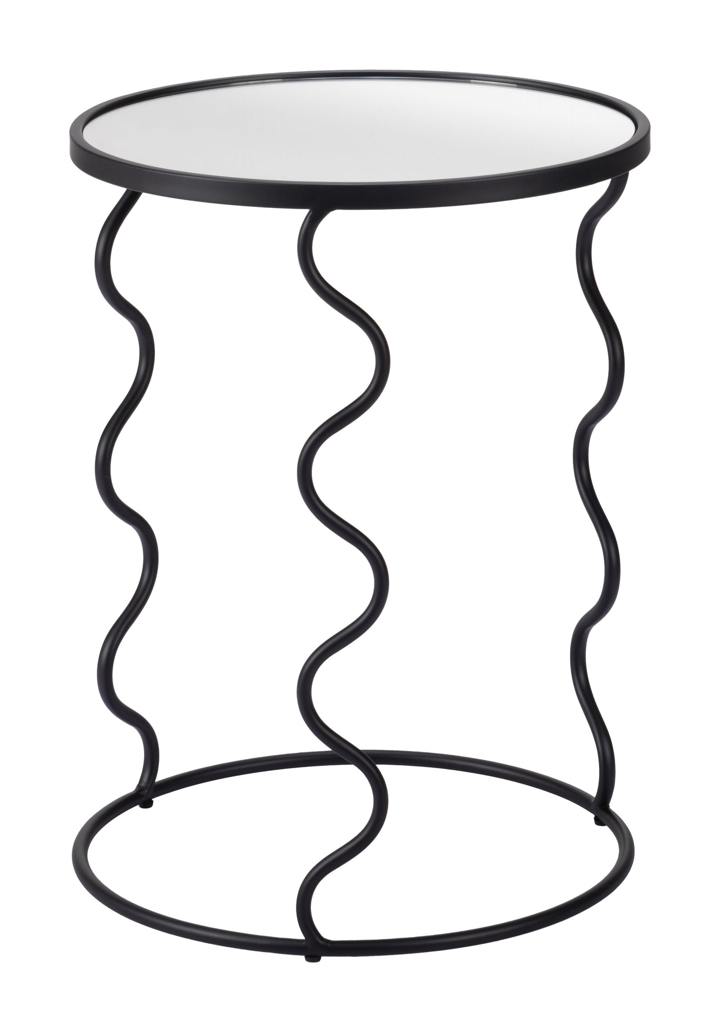 Bastia Side Table - Black Sleek and Stylish Side Table for Modern Living Rooms and Spaces