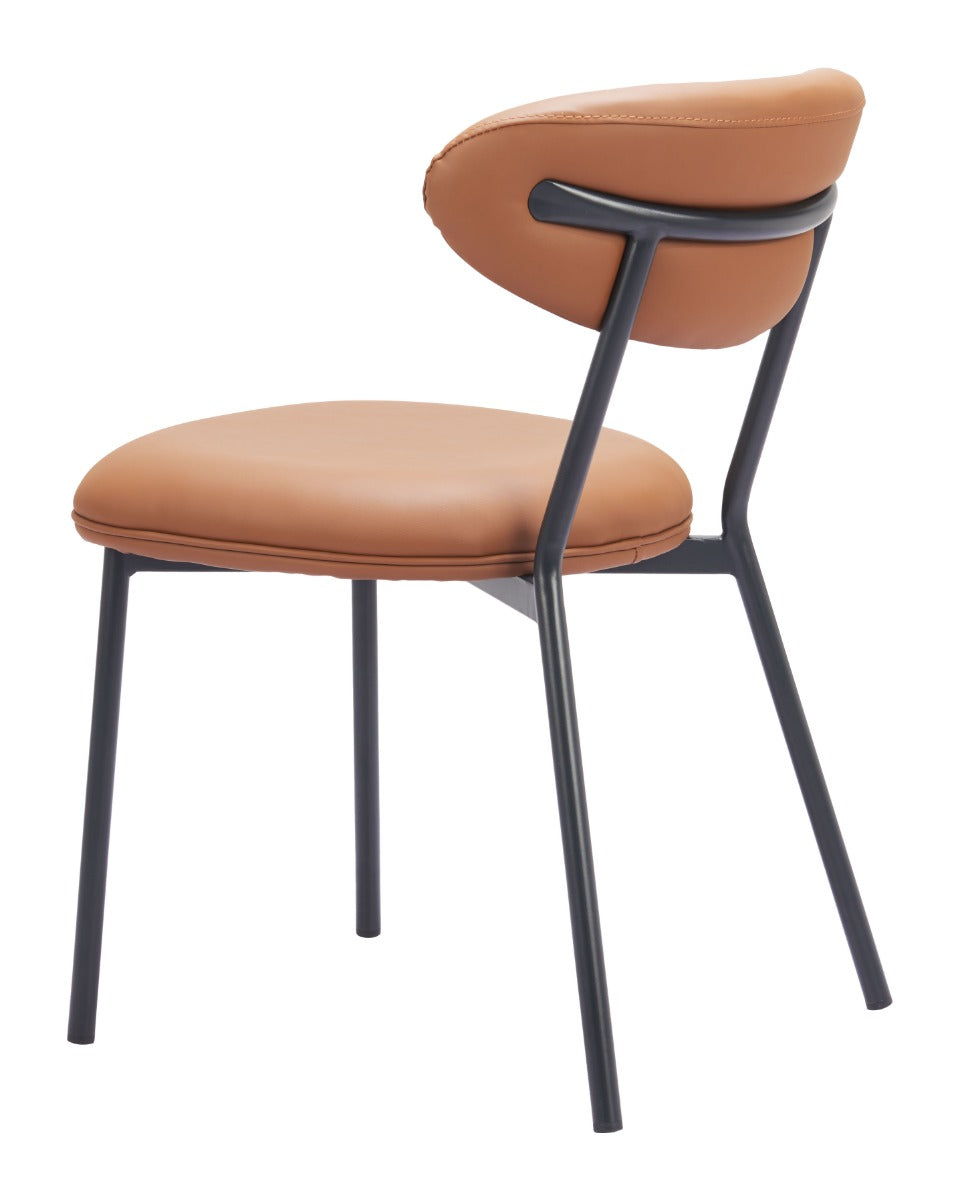 Rorun Dining Chair (Set of 2) Brown β Elegant and Comfortable Brown Dining Chairs for Modern Dining Rooms