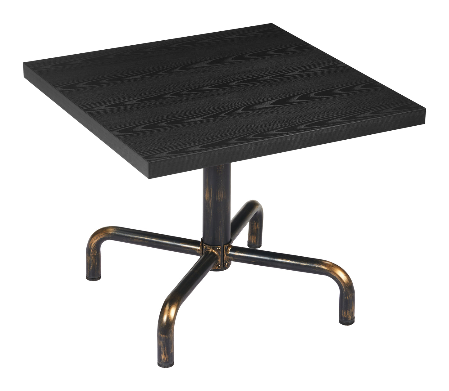 Neum Bistro Table - Black Stylish and Compact Bistro Table for Modern Dining Spaces