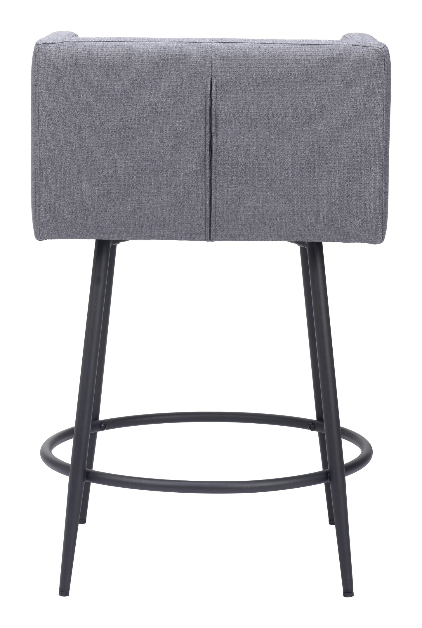 Horbat Counter Stool Set of 2 - Gray Stylish and Comfortable Upholstered Stools for Modern Kitchens and Dining Areas