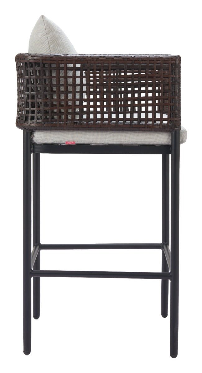Palm Paradise Barstool Gray - Stylish & Comfortable Barstool with a Sophisticated Gray Finish for a Contemporary Look