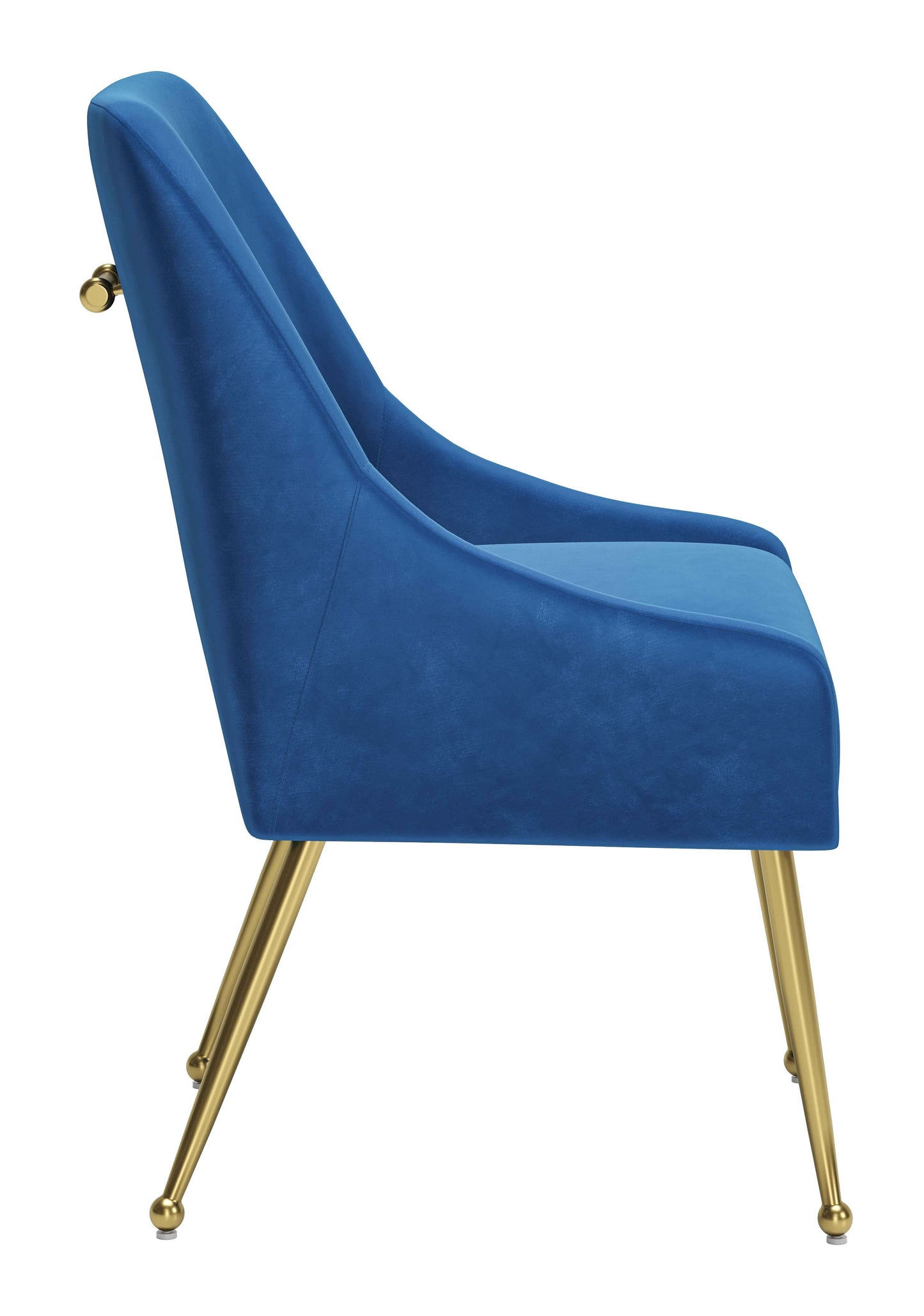 Maxine Dining Chair - Elegant Navy Blue & Gold Design for Sophisticated Dining Rooms and Contemporary Spaces