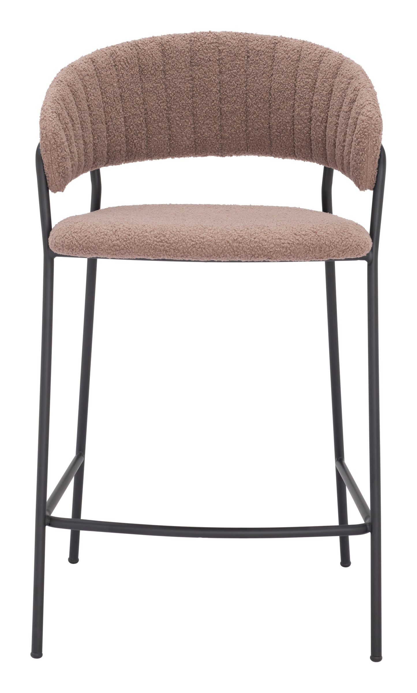Josephine Counter Stool Set of 2 - Stylish Brown Design for Modern Kitchens and Dining Areas