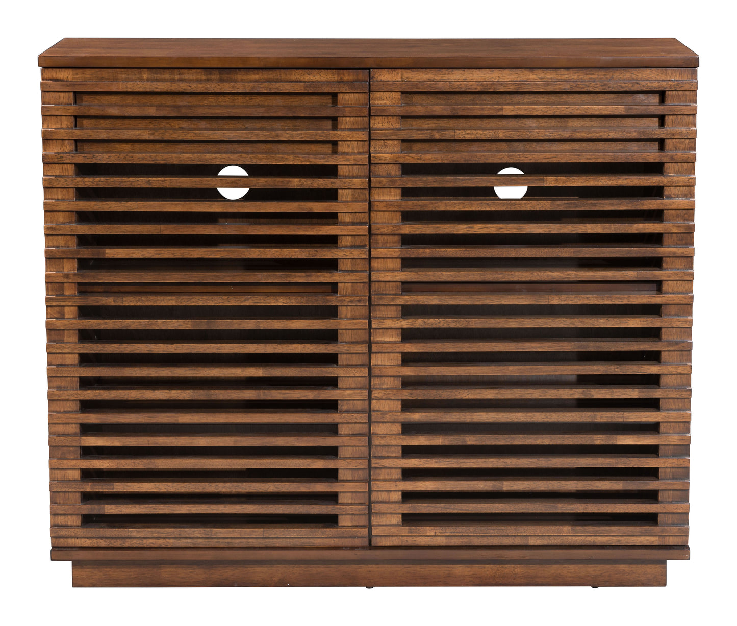 Linea Cabinet Walnut - Sleek & Modern Cabinet with a Warm Walnut Finish, Perfect for Stylish Storage and Organization