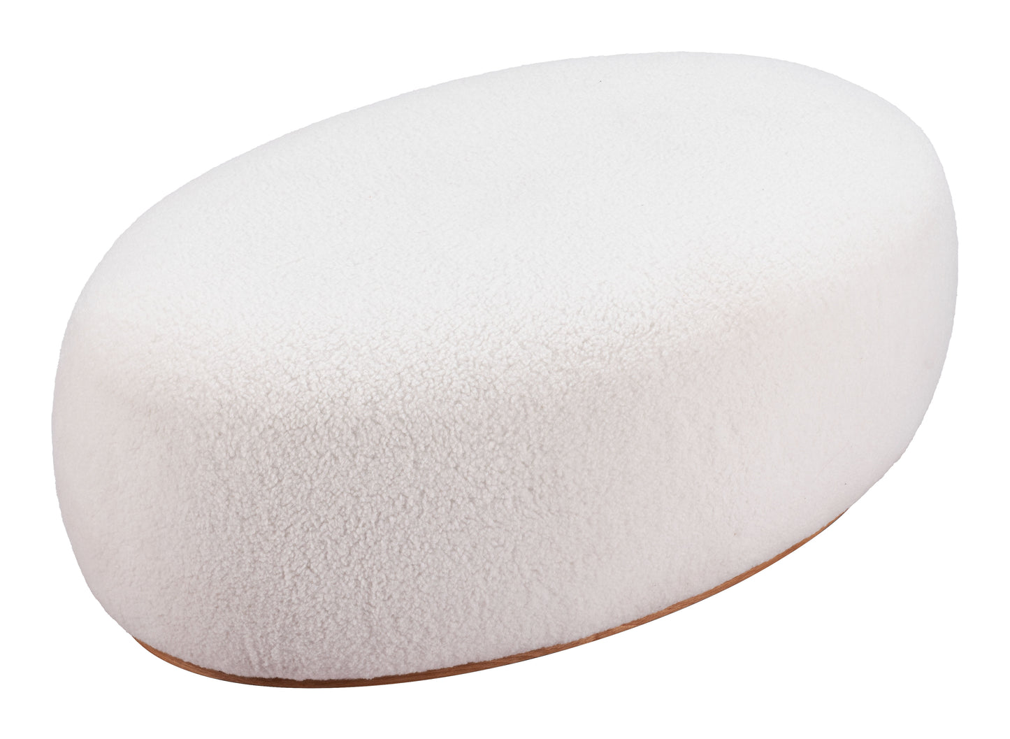 Amber Ottoman - Cream Elegant and Versatile Upholstered Ottoman for Stylish Living Spaces