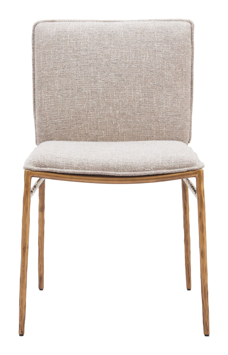 Nordvest Dining Chair Beige & Gold β Stylish Beige & Gold Dining Chair for Sophisticated Dining Rooms