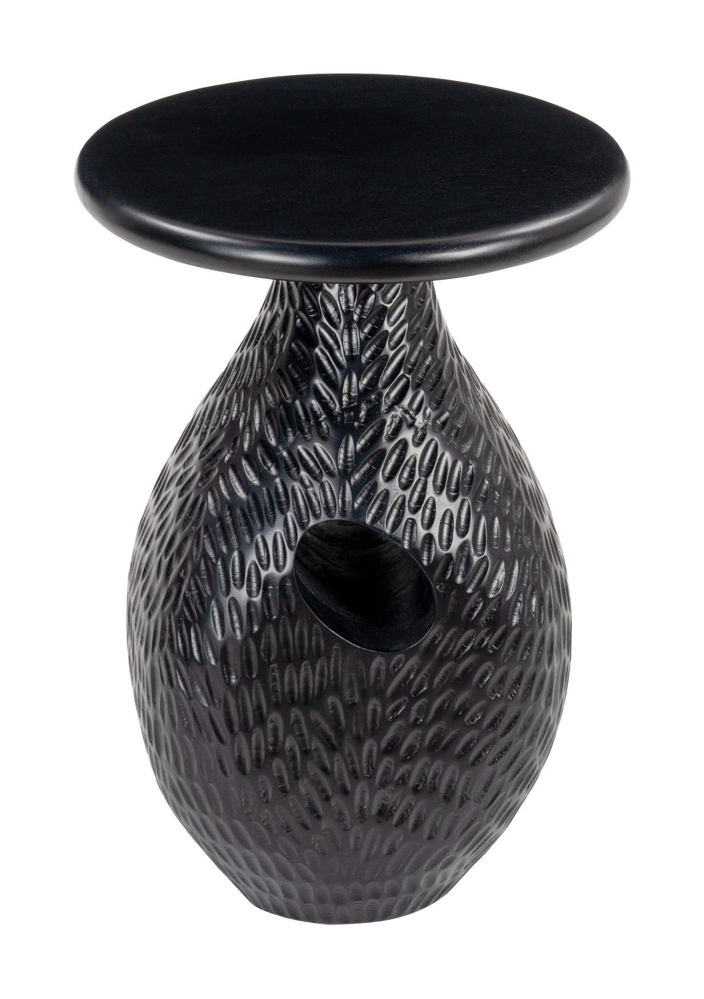 Piho Side Table Black β Elegant and Contemporary Black Accent for Living Room or Bedroom