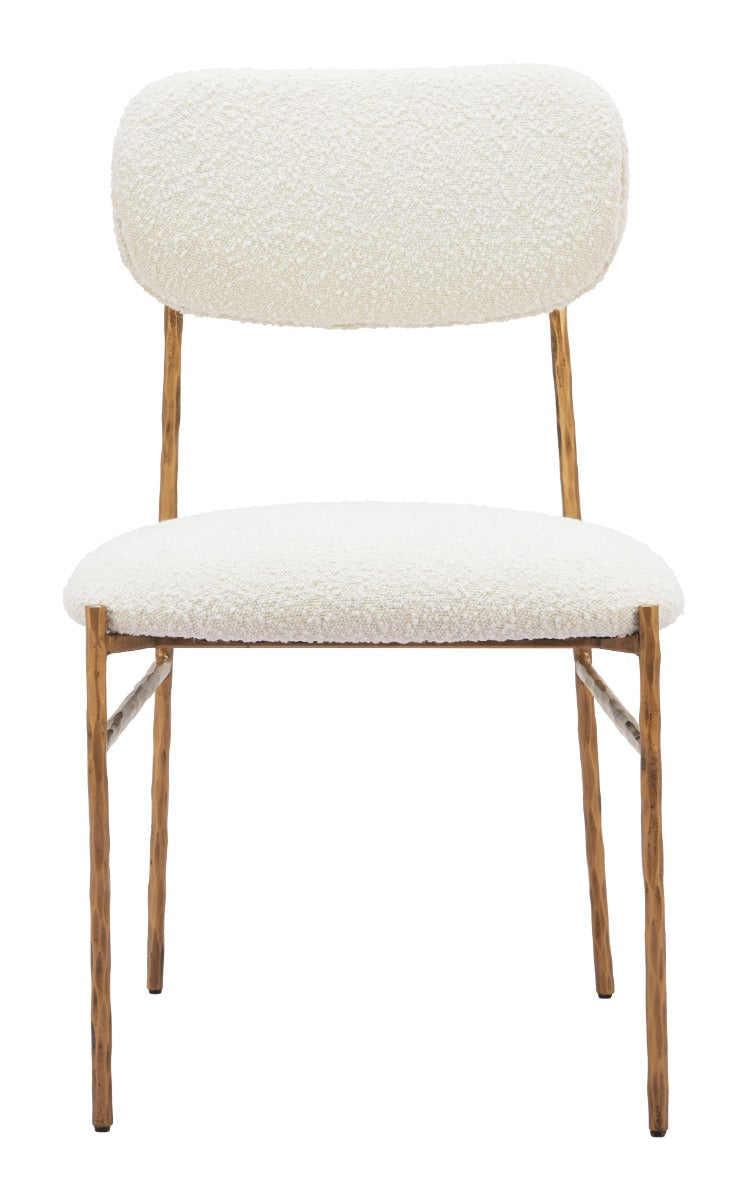 Sydhavnen Dining Chair Cream & Gold β Elegant Cream & Gold Dining Chair for Modern Dining Spaces