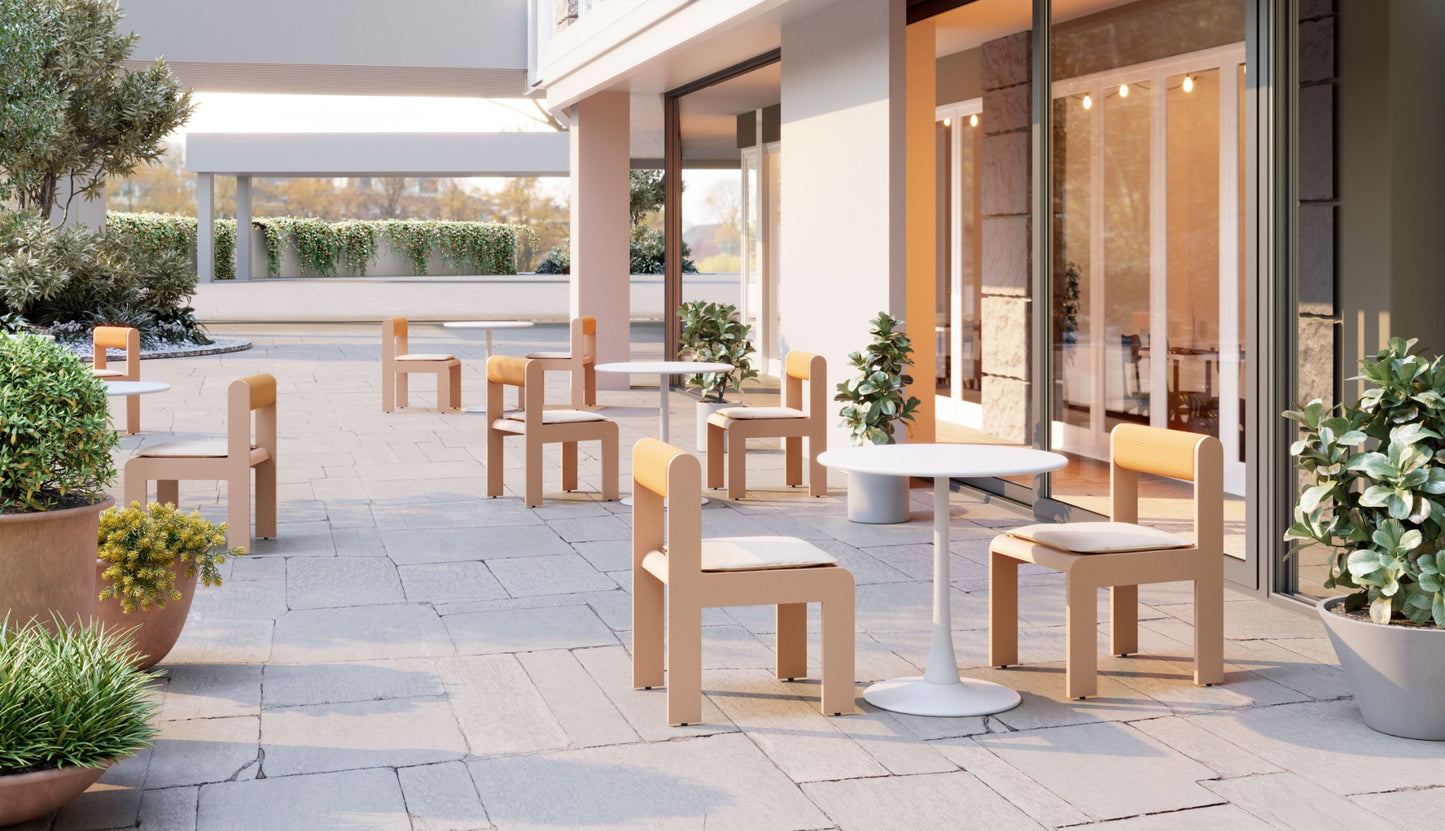 Soleil Dining Table White - Sleek & Elegant Dining Table with a Clean White Finish for a Modern and Timeless Look