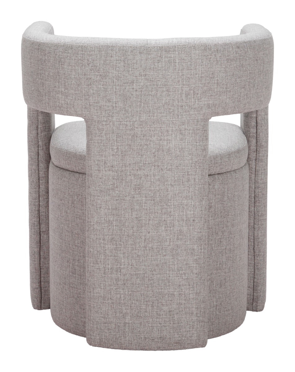 Papua Dining Chair - Gray Stylish and Comfortable Upholstered Chair for Modern Dining Rooms