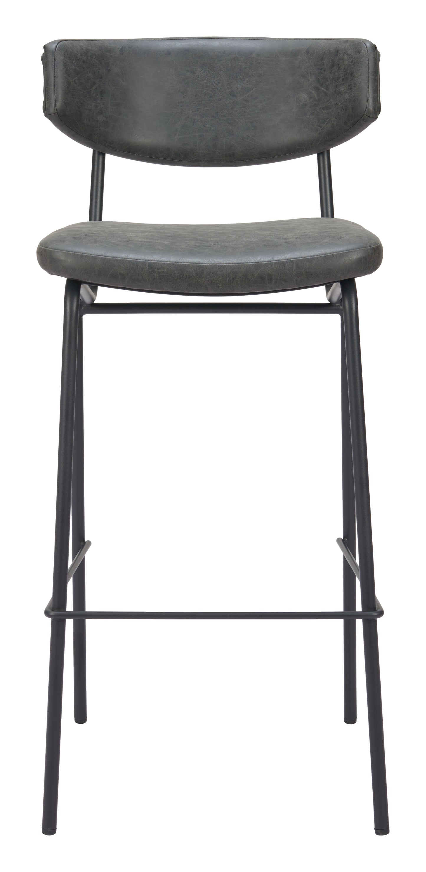 Charon Barstool (Set of 2) Vintage Black β Stylish and Durable Vintage Black Barstools for Modern Kitchens or Bars