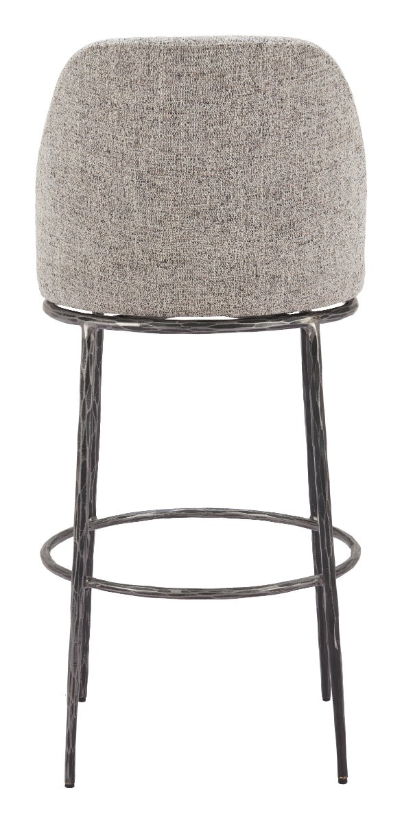 Nordhavn Swivel Barstool Gray β Stylish and Comfortable Gray Swivel Barstool for Modern Kitchens or Bars