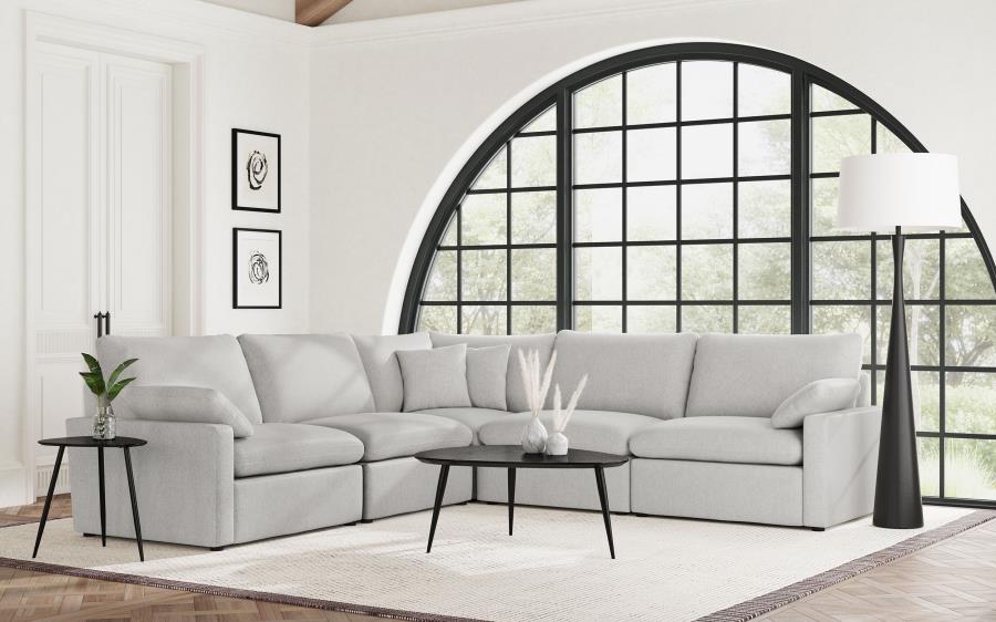 Collins 5-Piece Modular Power Reclining Sectional Grey - Comfortable and Versatile Seating for Your Living Room