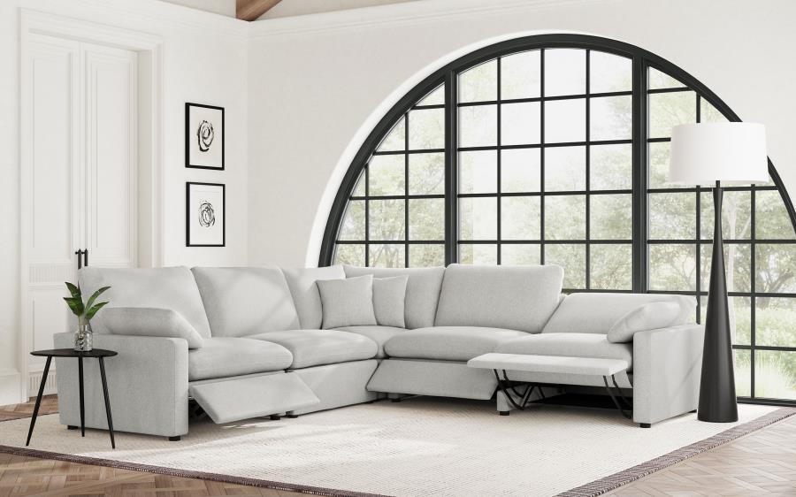 Collins 5-Piece Modular Power Reclining Sectional Grey - Comfortable and Versatile Seating for Your Living Room