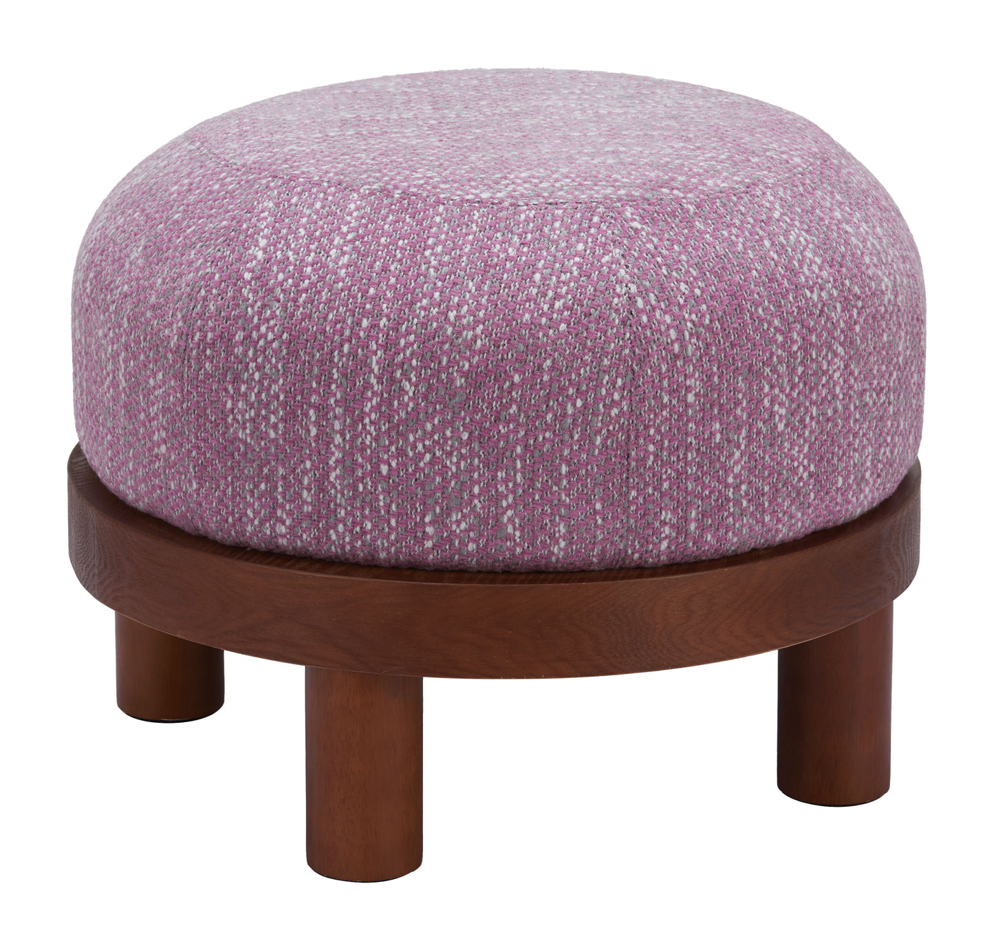 Gome Ottoman Wisteria Purple β Elegant and Plush Wisteria Purple Ottoman for Living Room or Bedroom Decor