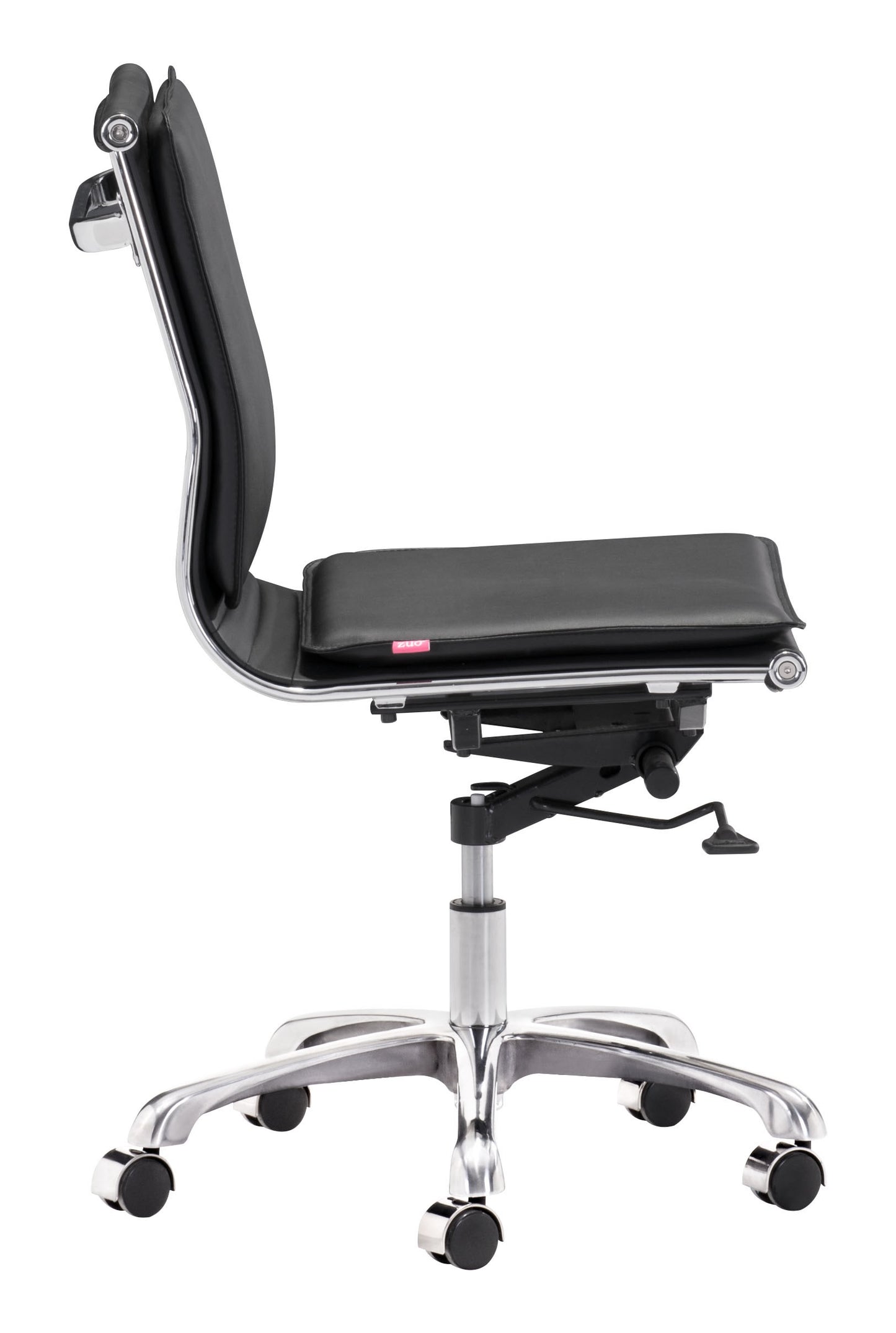 Lider Plus Armless Office Chair Black - Sleek & Comfortable Armless Office Chair with a Modern Black Upholstery for a Professional Look
