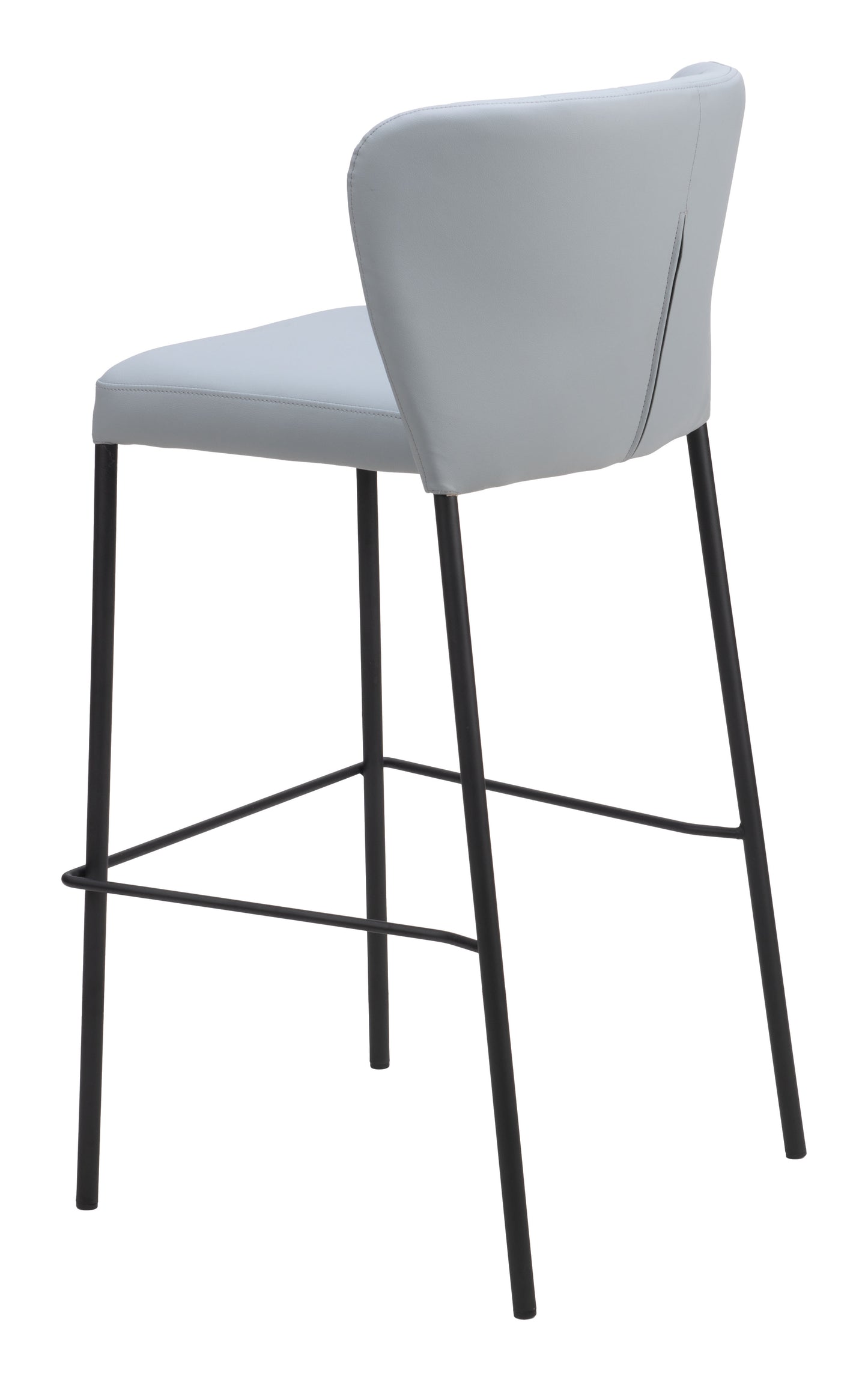 Linz Barstool Set of 2 - Modern Gray Design for Chic Home Bars and Kitchens