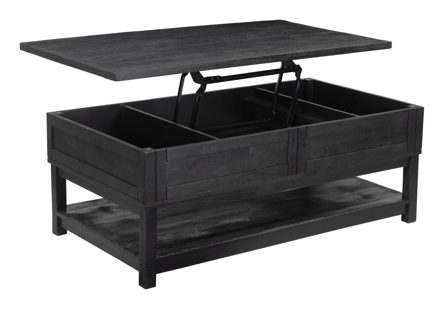 Surat Lift Top Coffee Table - Black Modern and Functional Coffee Table with Lift-Top Design for Stylish Living Rooms