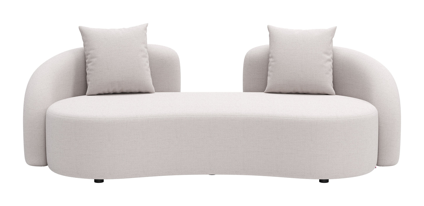 Sunny Isles Loveseat Beige - Stylish & Comfortable Loveseat with a Neutral Beige Upholstery for a Relaxing, Modern Vibe
