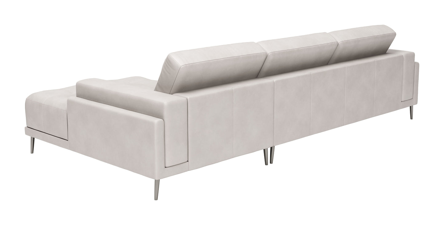 Bliss RAF Chaise Sectional Beige - Elegant & Comfortable RAF Chaise Sectional with Soft Beige Upholstery for a Cozy, Modern Living Room Style