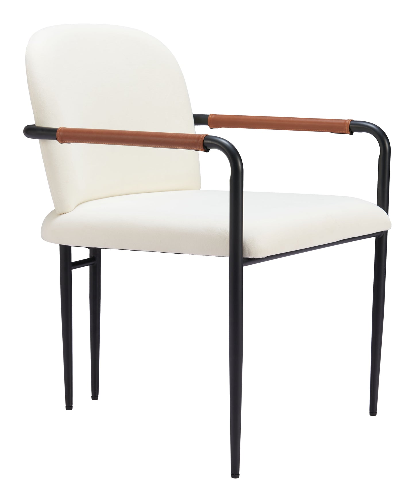 Sibu Dining Chair Set of 2 - Cream Elegant and Comfortable Upholstered Chairs for Stylish Dining Rooms