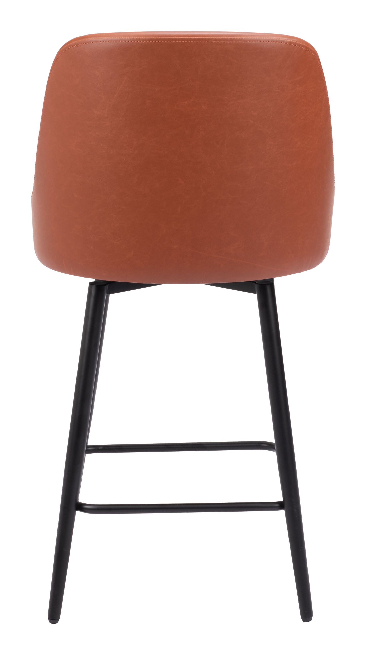 Keppel Swivel Counter Stool - Brown Sleek and Comfortable Swivel Stool for Modern Kitchens and Dining Areas