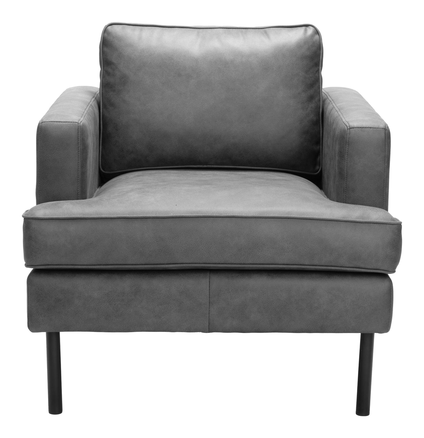 Decade Armchair - Vintage Gray Stylish and Comfortable Upholstered Armchair for Classic and Contemporary Living Spaces