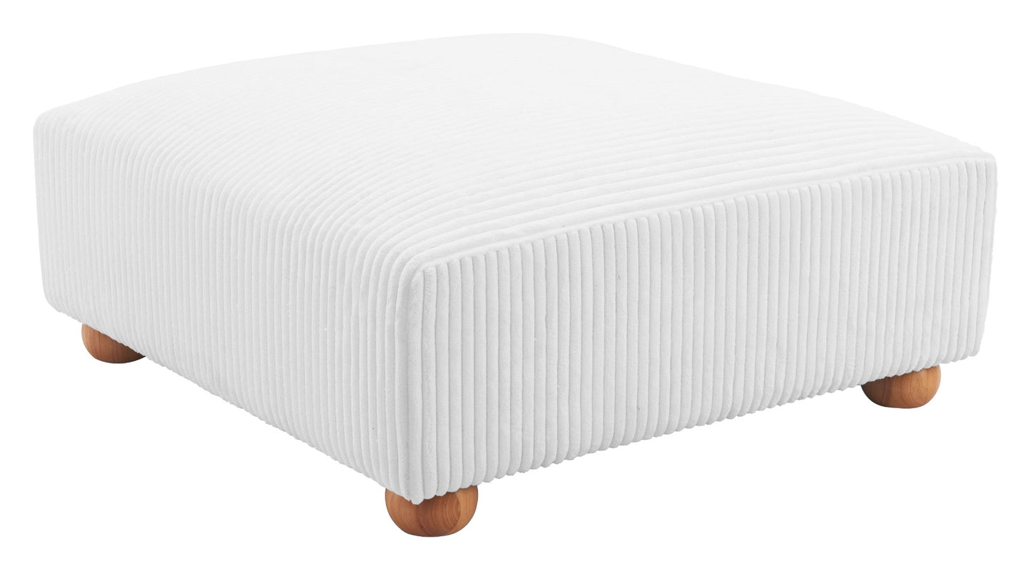 Tayte Ottoman White β Elegant and Versatile White Ottoman for Modern Home DΓ©cor