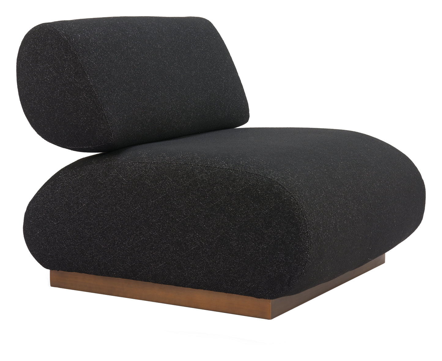 Barsa Accent Chair - Black Sleek and Modern Upholstered Chair for Contemporary Living Spaces