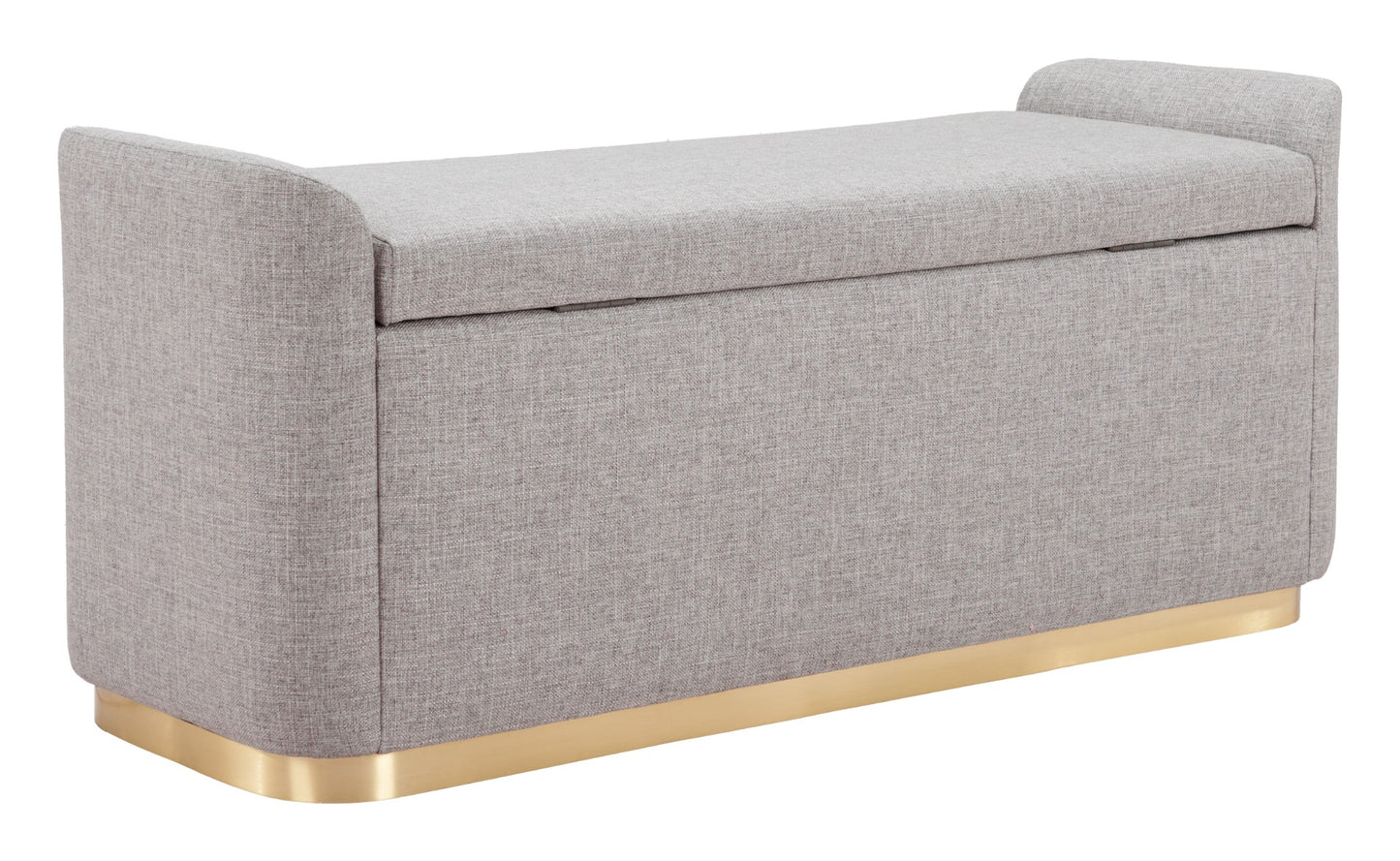 Dobo Storage Bench - Gray Stylish and Functional Bench with Storage for Modern Living Spaces