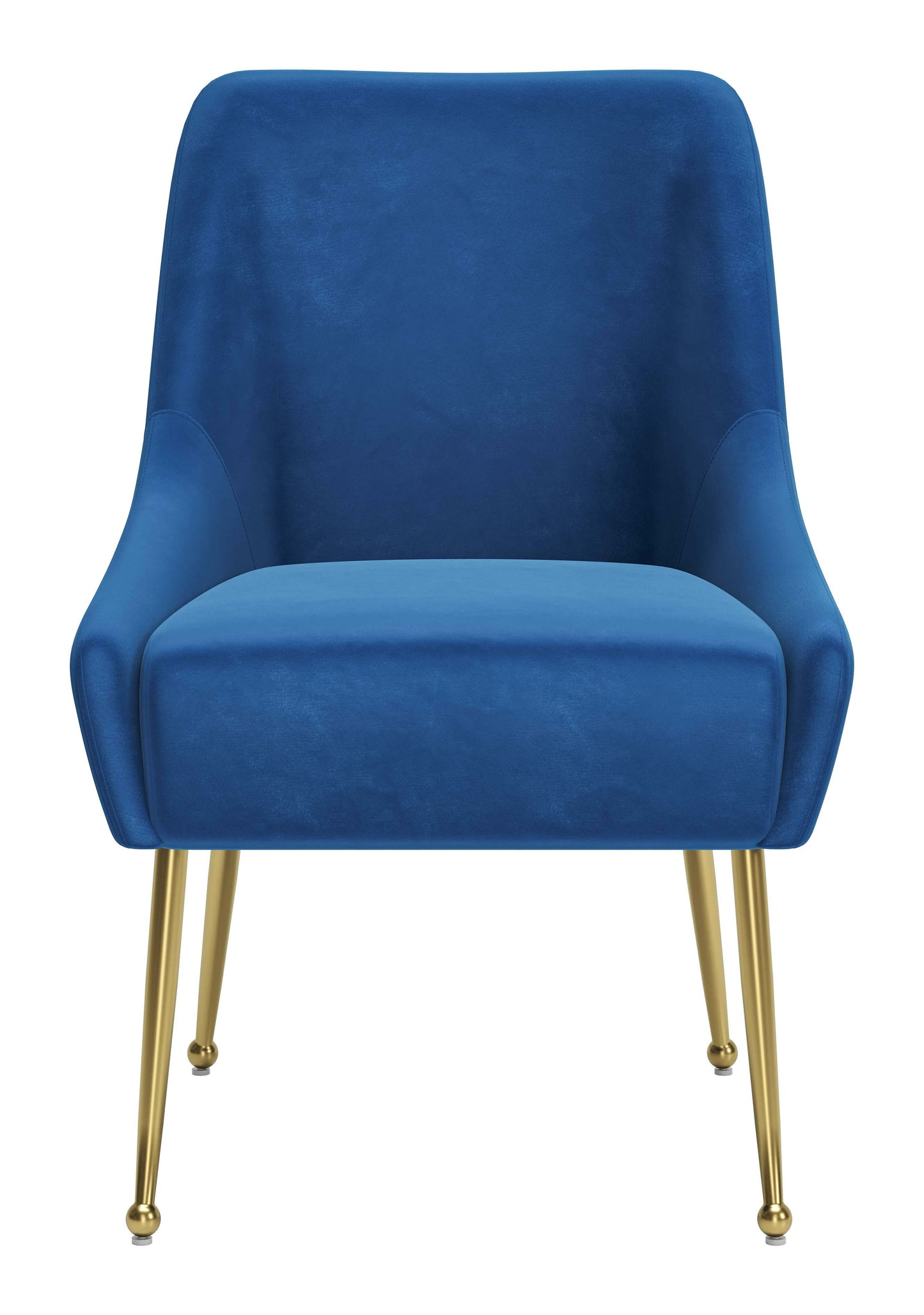 Maxine Dining Chair - Elegant Navy Blue & Gold Design for Sophisticated Dining Rooms and Contemporary Spaces