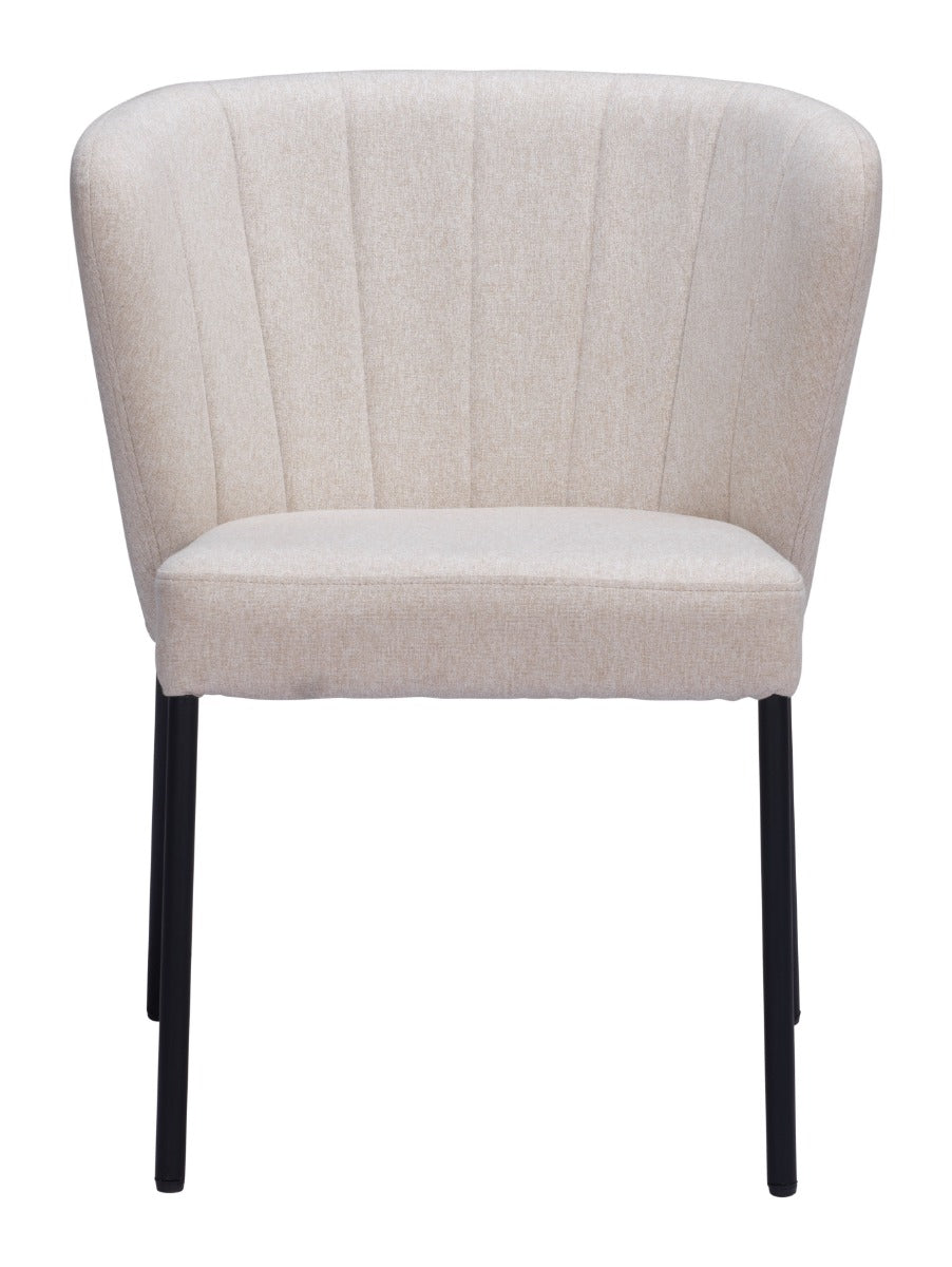 Aimee Dining Chair Set of 2 - Elegant Beige Design for Chic Dining Rooms and Modern Interiors