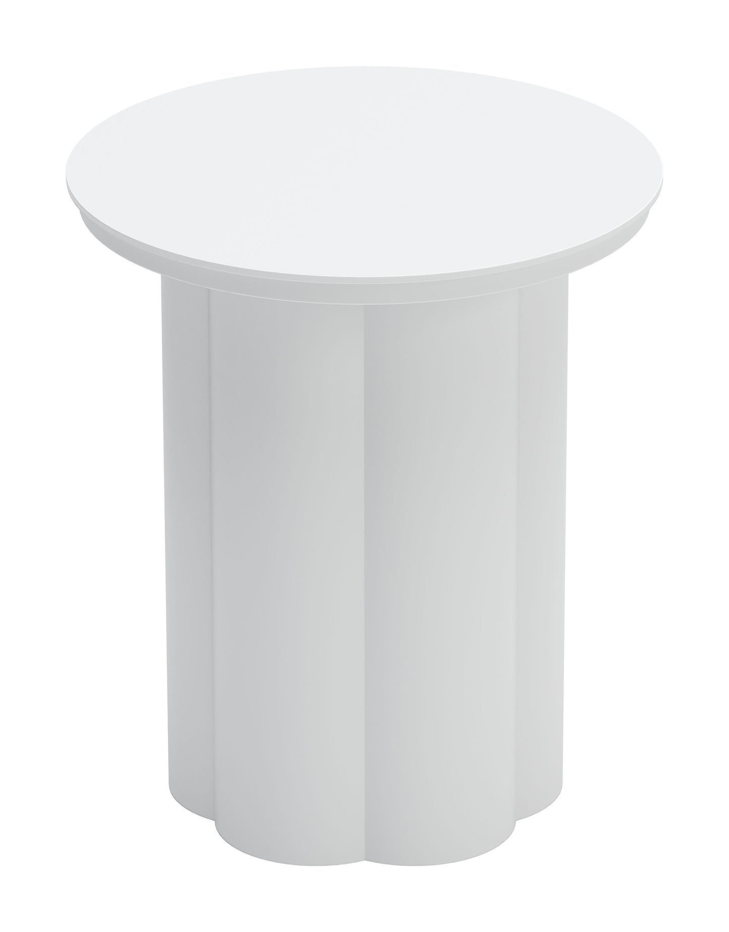Kogur Side Table White - Sleek & Modern Side Table with a Clean White Finish for a Contemporary Touch