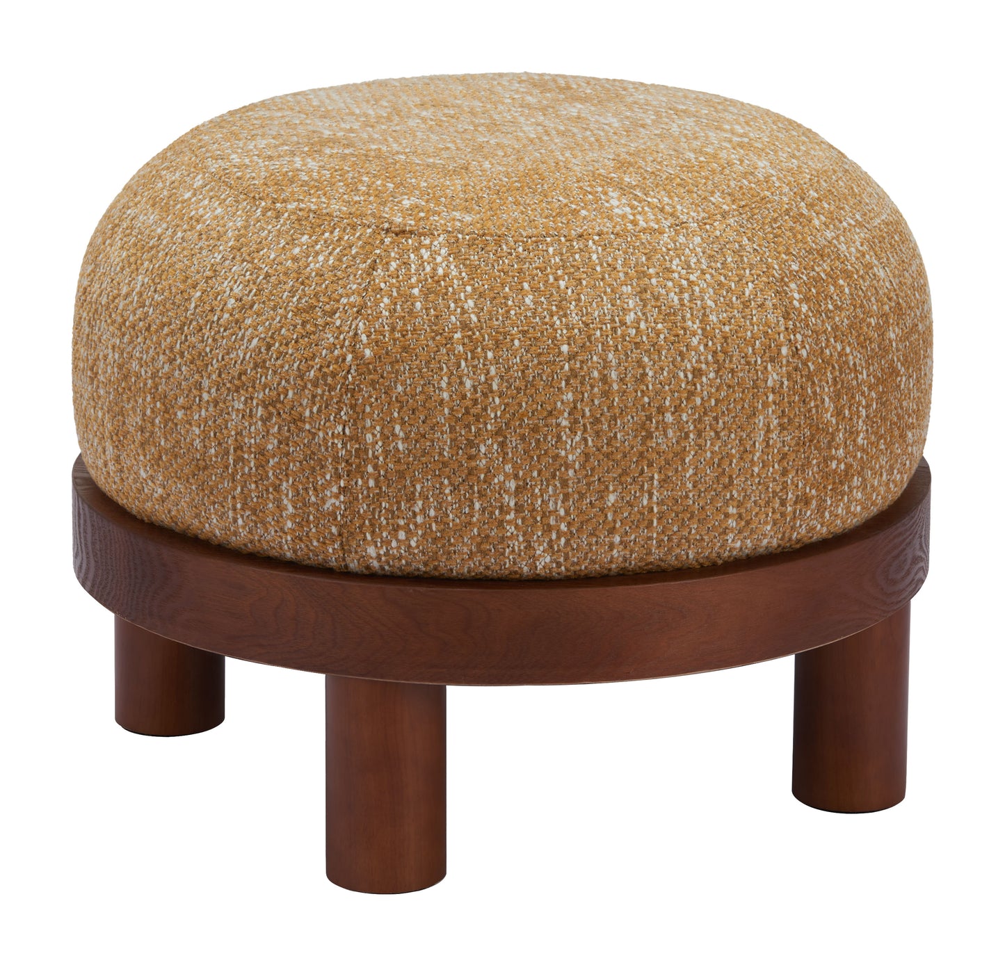 Gome Ottoman Oat Yellow β Stylish and Cozy Oat Yellow Ottoman for Living Room or Bedroom Decor
