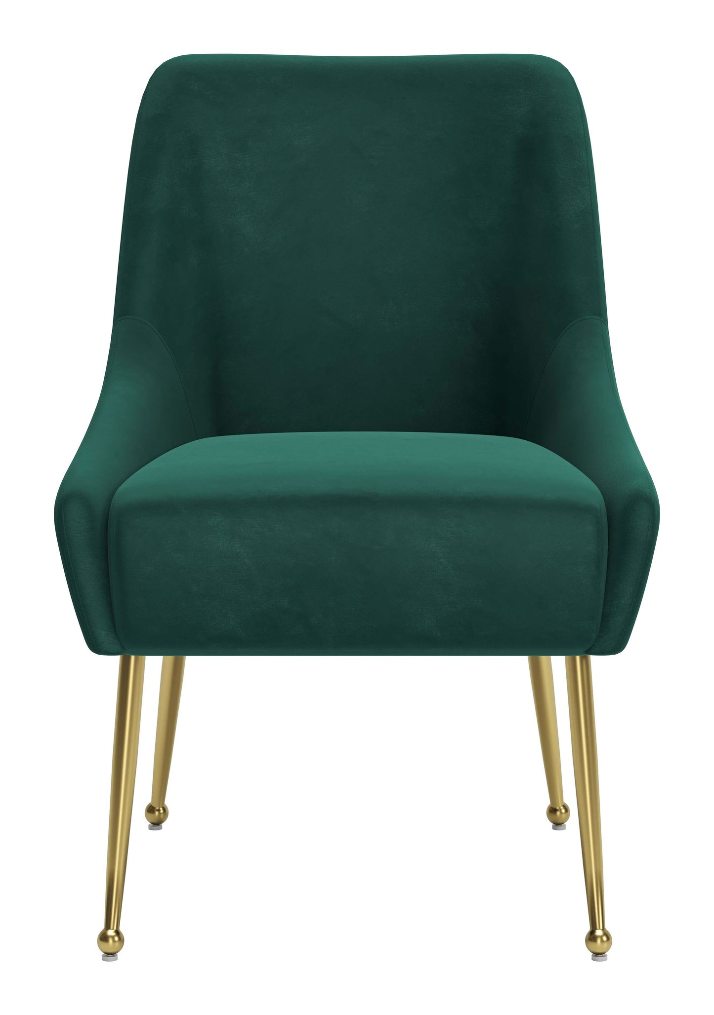 Maxine Dining Chair - Chic Green & Gold Design for Stylish Dining Rooms and Modern Interiors
