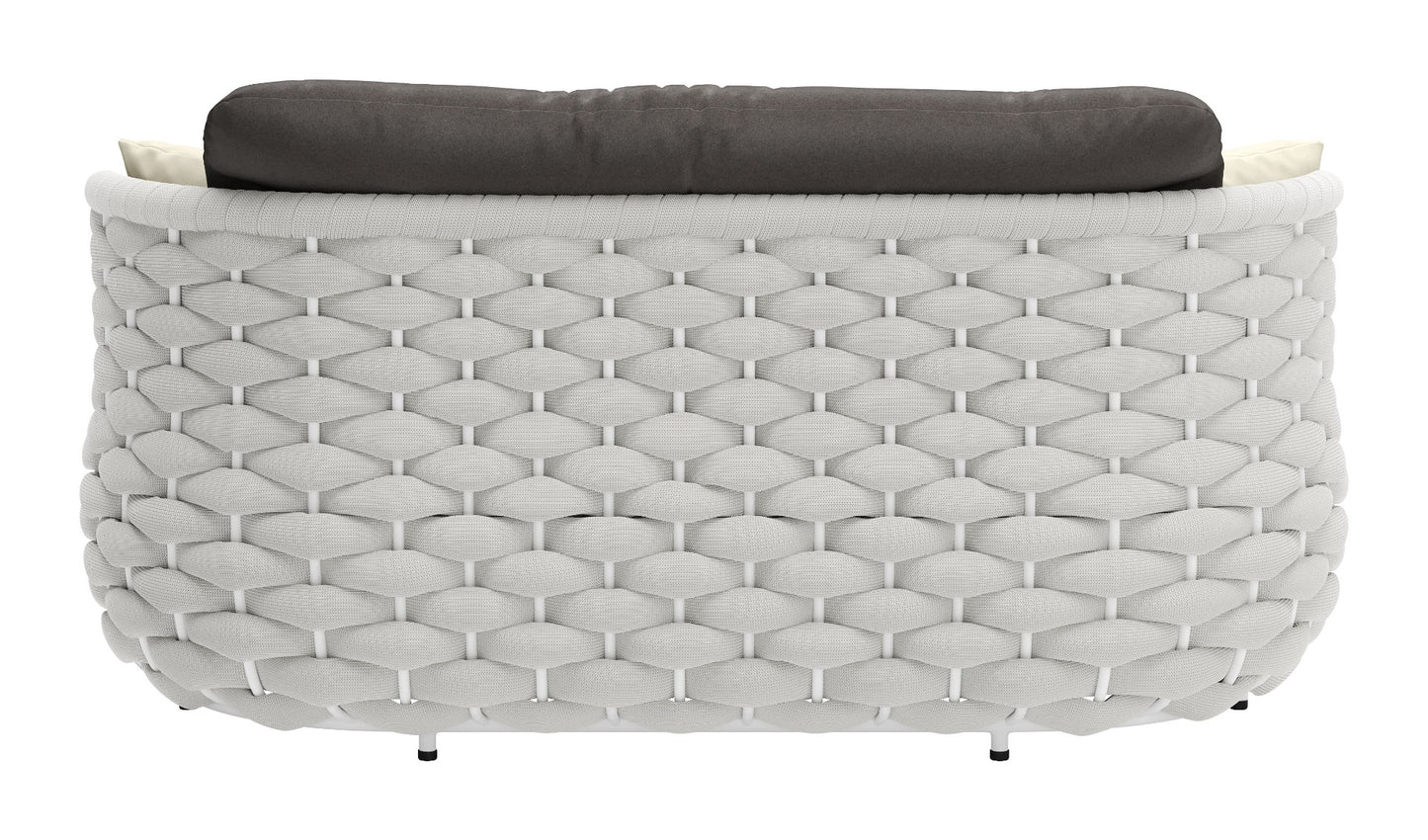 Coral Reef Loveseat Gray - Stylish & Comfortable Loveseat with a Soft Gray Upholstery for a Relaxing, Modern Look