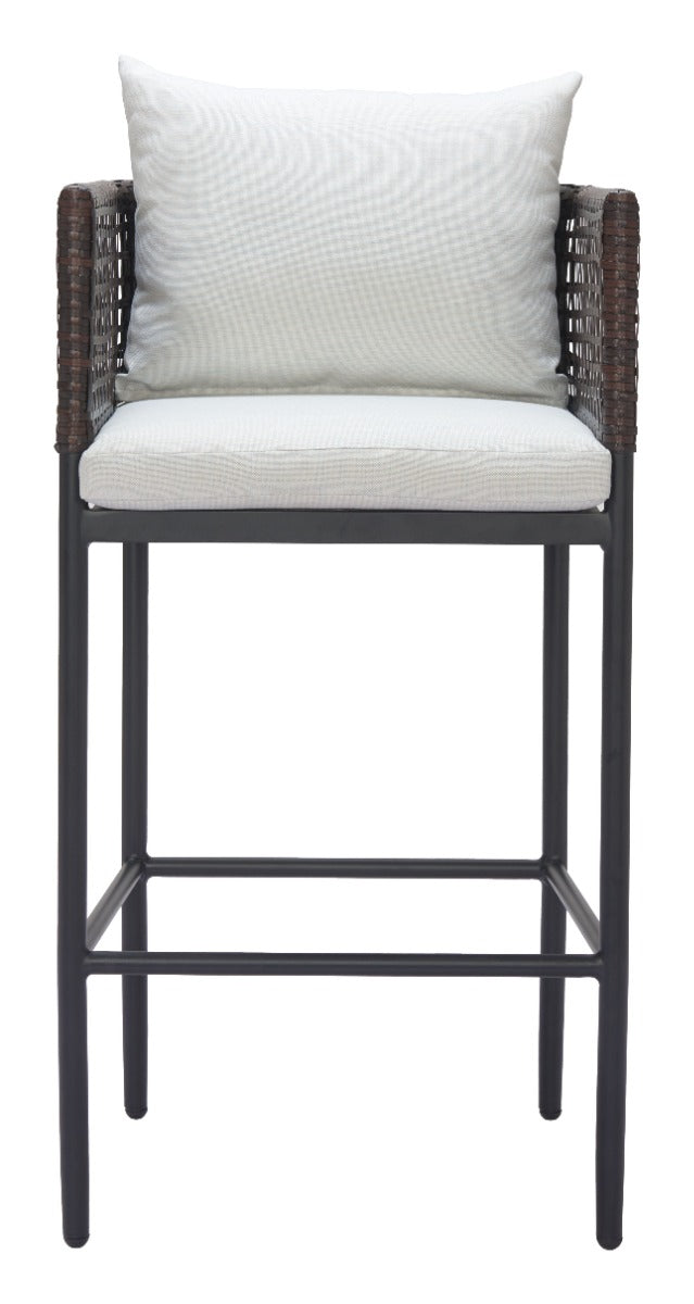 Palm Paradise Barstool Gray - Stylish & Comfortable Barstool with a Sophisticated Gray Finish for a Contemporary Look