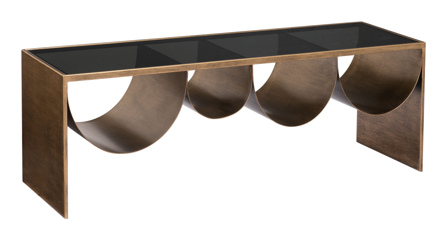 Reed Coffee Table - Brass & Black Sleek and Elegant Coffee Table for Contemporary Living Rooms